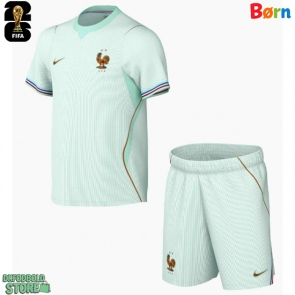 Frankrig Replika Babytøj Udebanesæt Børn VM 2026 Kortærmet (+ Korte bukser)